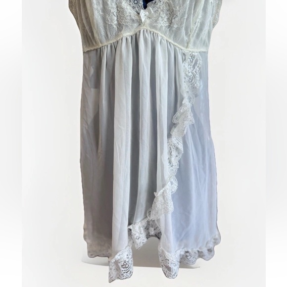 In Bloom Babydoll Sheer Lace Strappy Lingerie Slip Women’s Size L - Picture 2 of 7